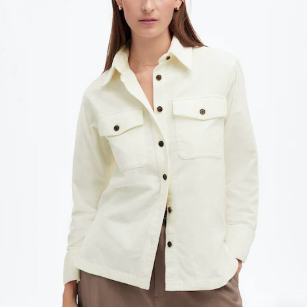Madewell Corduroy Oversized Shirt Jacket Shacket Medium NWT women’s
